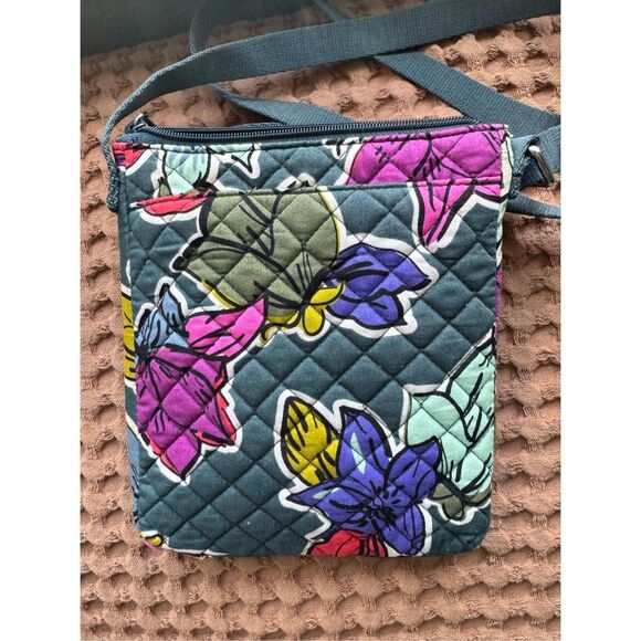 Vera Bradley‎ Hipster Falling Flowers Floral Crossbody Bag Wallet New - Picture 10 of 12